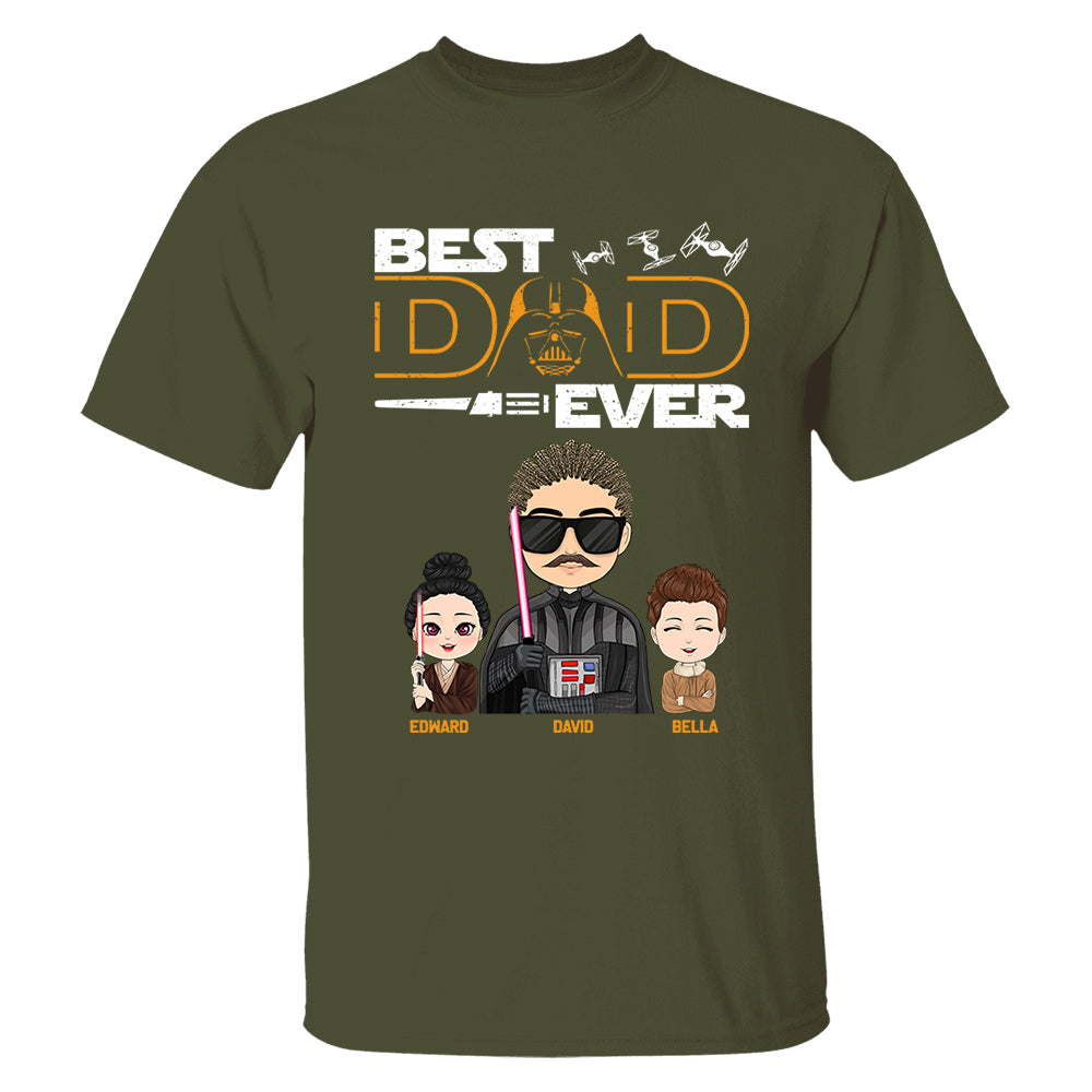 Personalized Best Dad Ever Shirt Gift For Dad - Custom Father's Day Gift Vr3