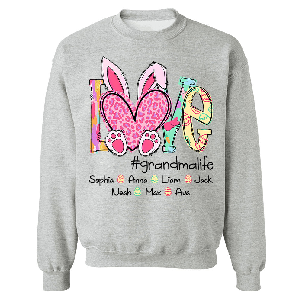 Love Grandmalife - Personalized Shirt For Nana Mimi Gigi - Cute Family Gifts Easter NA04 Do99