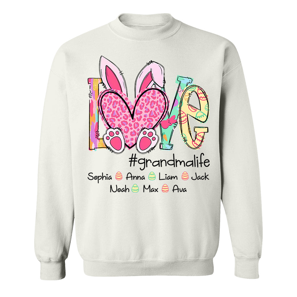 Love Grandmalife - Personalized Shirt For Nana Mimi Gigi - Cute Family Gifts Easter NA04 Do99