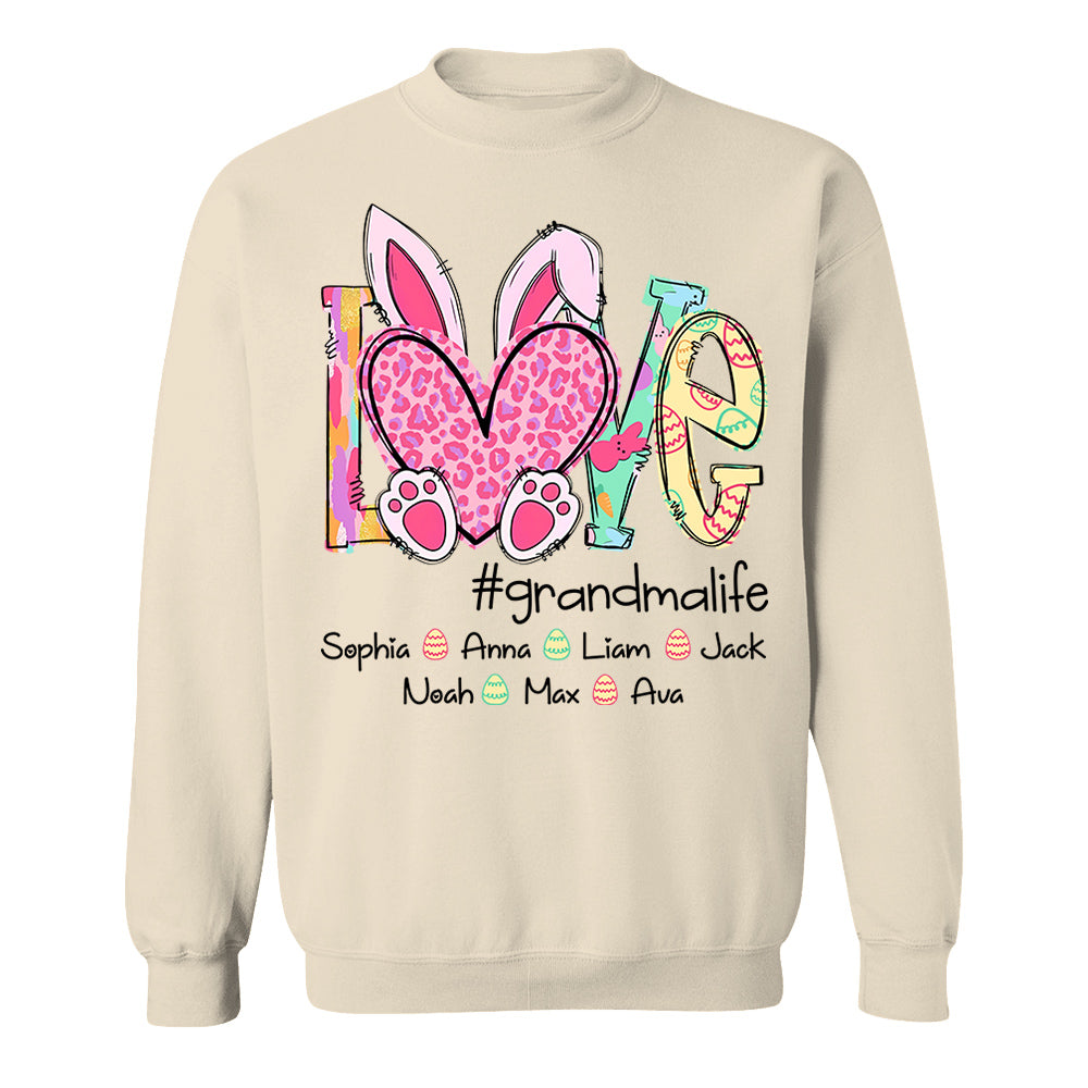 Love Grandmalife - Personalized Shirt For Nana Mimi Gigi - Cute Family Gifts Easter NA04 Do99