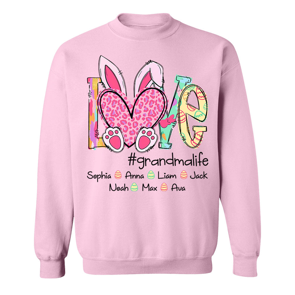 Love Grandmalife - Personalized Shirt For Nana Mimi Gigi - Cute Family Gifts Easter NA04 Do99