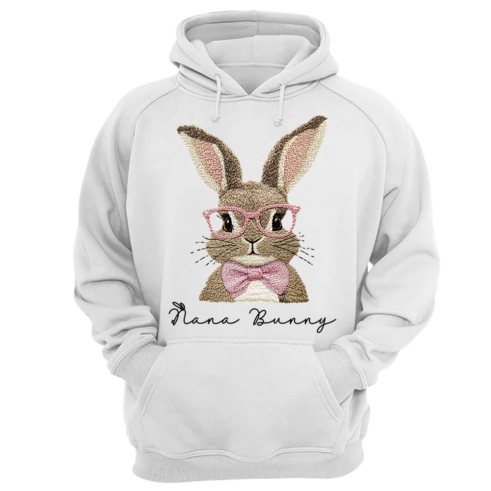 Nana Bunny Shirt - Custom Nickname For Grandma Gigi Mimi - Easter Bunny Personalized Shirt NA04  Hv01
