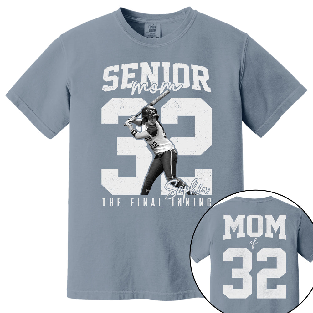 Senior Softball Mom Shirt, The Final Inning, Custom Photo Player Softball Mom Shirt, Senior Softball Mom Gift T1807