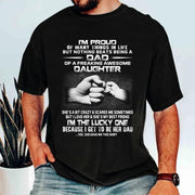 Proud Dad Of Freaking Awesome Daughter Shirt Shirt Perfect Gift For Dad