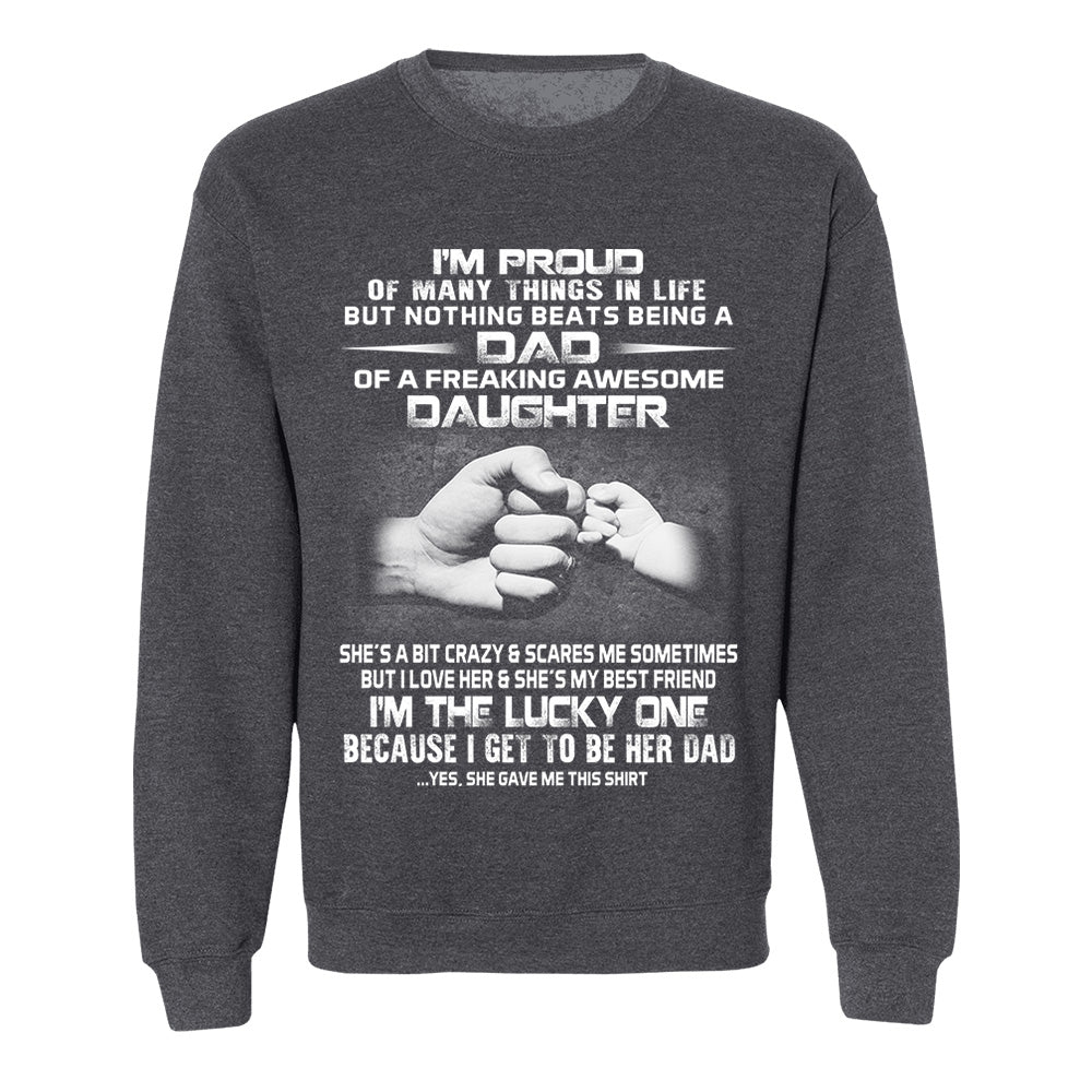Proud Dad Of Freaking Awesome Daughter Shirt Shirt Perfect Gift For Dad