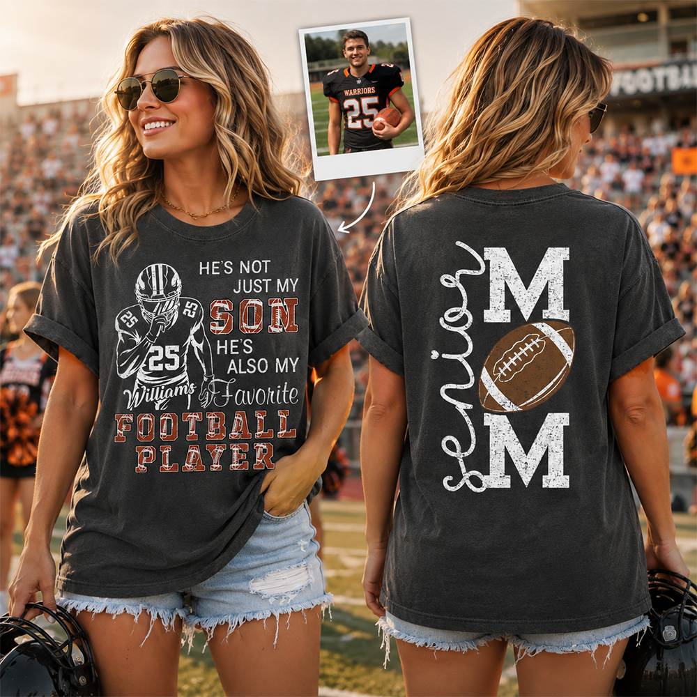 Custom Senior Football Mom 2027 Shirt, Sports Mom Gift L0411 Hv01