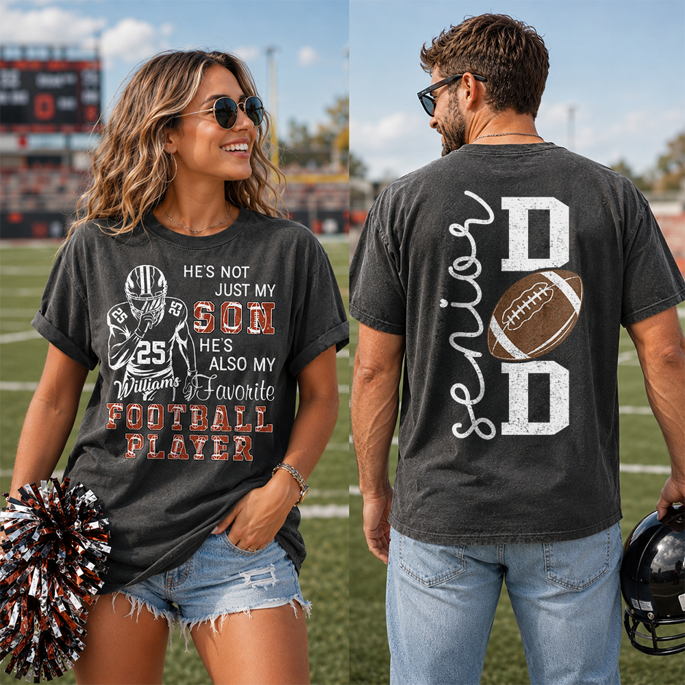 Custom Senior Football Mom 2027 Shirt, Sports Mom Gift L0411 Hv01