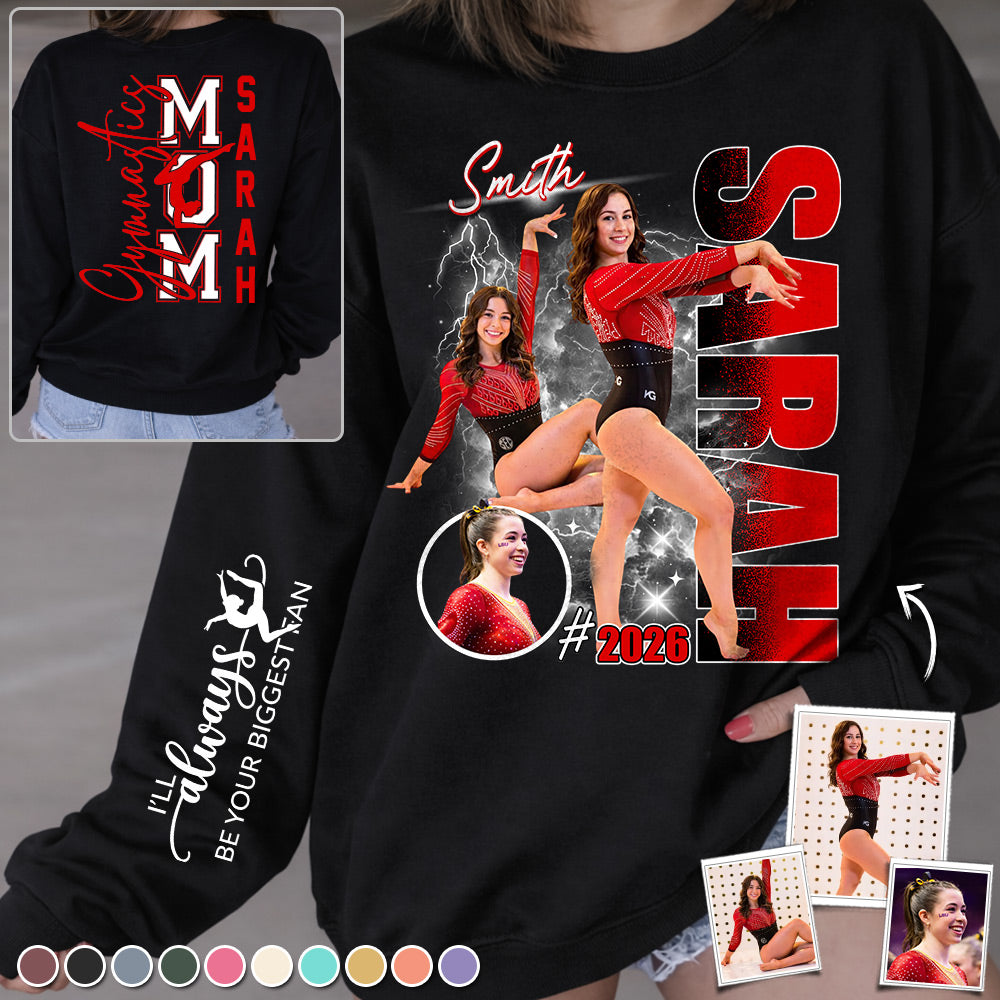 Gymnastics Mom - My Heart Is On That Floor - Personalized Shirt For Gymnastics Lovers T1807