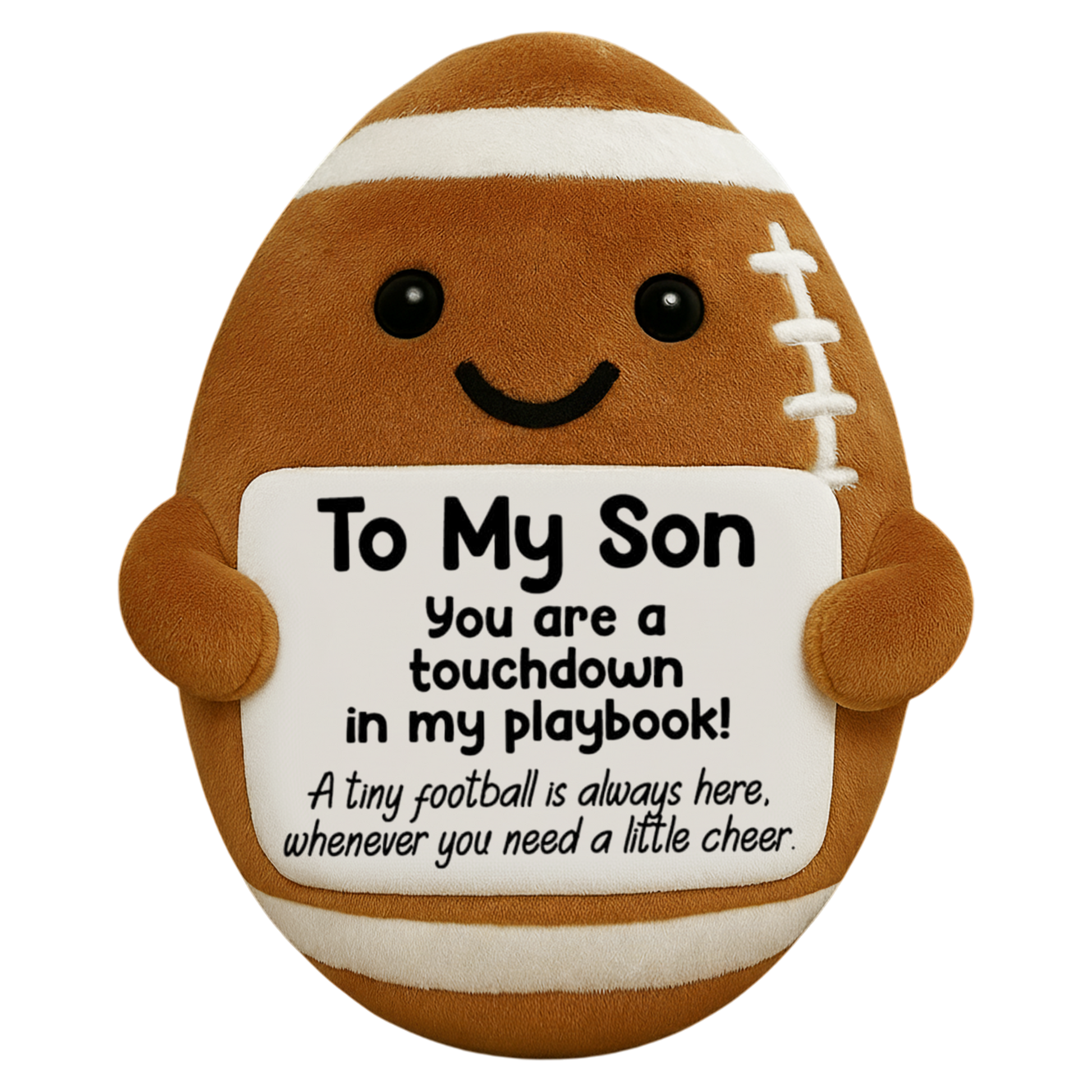 Personalized Positive Ugly Plush Pillow Dad Gifts from Daughter Son Wife, Dad Christmas Birthday Gift, Funny Cute Small Gifts for Dads, I Love You Girl Papa Gift Idea, Unique Pillow for Step-Dads Football Hv01