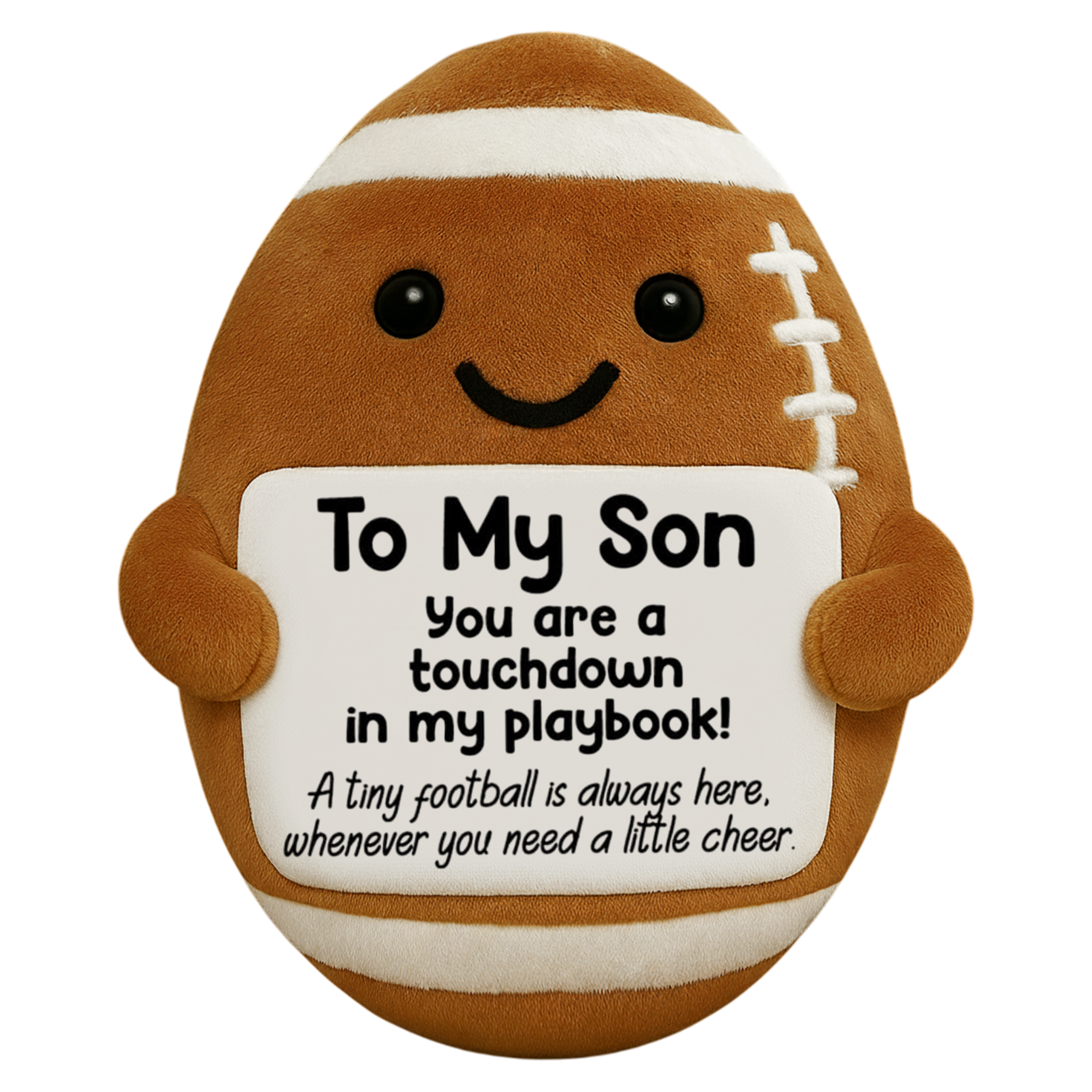 Personalized Positive Ugly Plush Pillow Dad Gifts from Daughter Son Wife, Dad Christmas Birthday Gift, Funny Cute Small Gifts for Dads, I Love You Girl Papa Gift Idea, Unique Pillow for Step-Dads Football Hv01