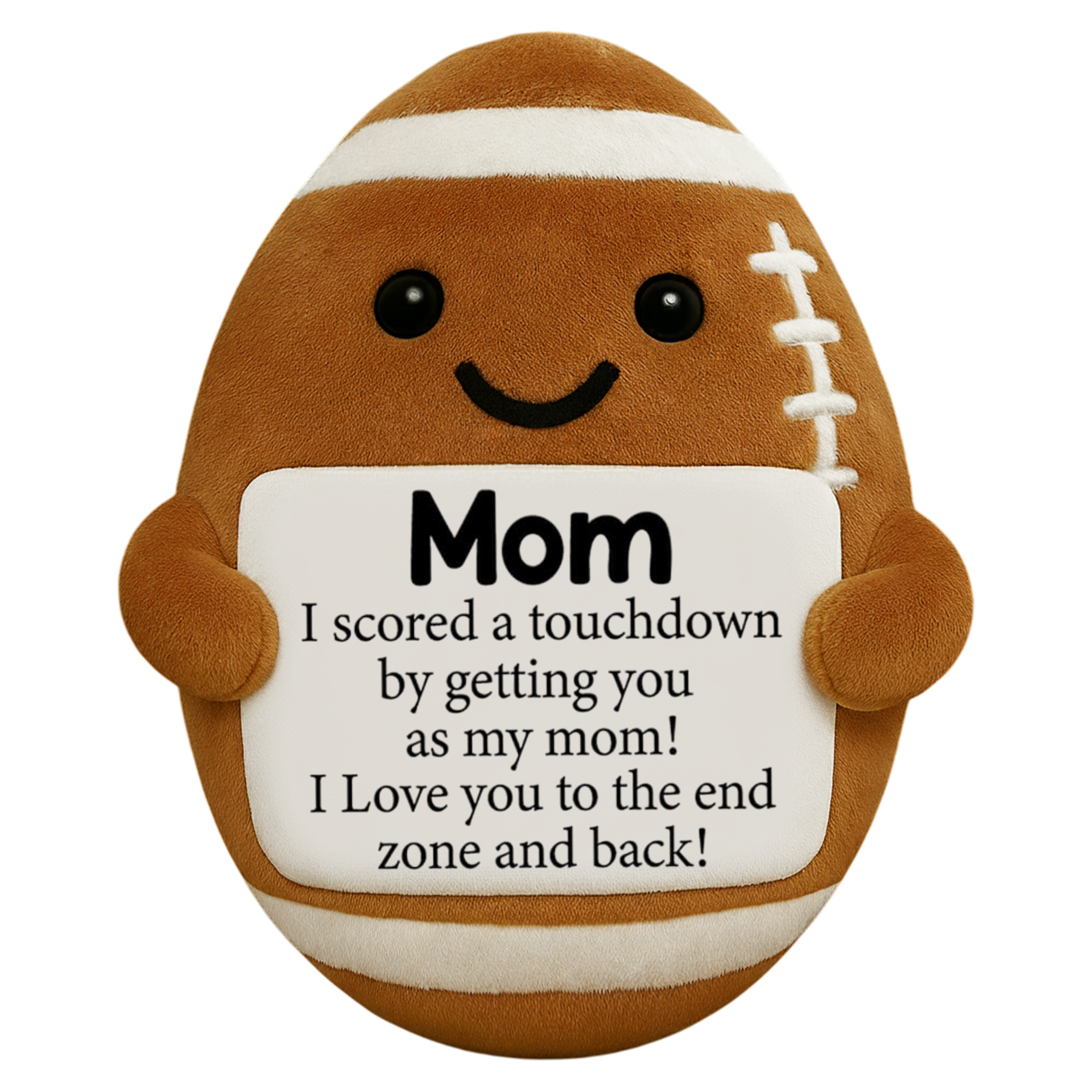 Personalized Positive Ugly Plush Pillow Dad Gifts from Daughter Son Wife, Dad Christmas Birthday Gift, Funny Cute Small Gifts for Dads, I Love You Girl Papa Gift Idea, Unique Pillow for Step-Dads Football Hv01