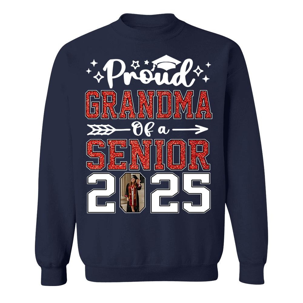 Proud Family Of A Senior 2025, Personalized Graduation Shirt - YN2103 NV01