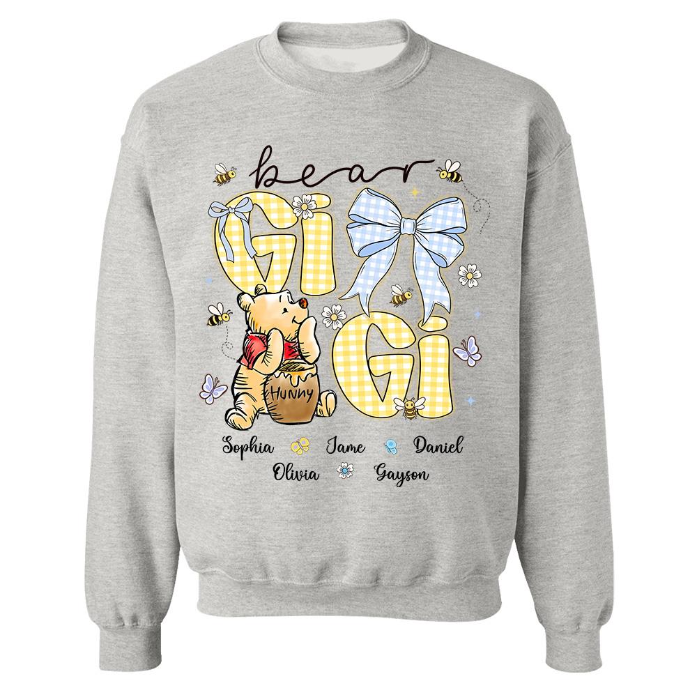 Mama Bear, Personalized Mama Bear Shirt With Bee Kids Name, Best Gift For Mom, Gift For Grandma, Gift For Mother's Day MI209 Hv01