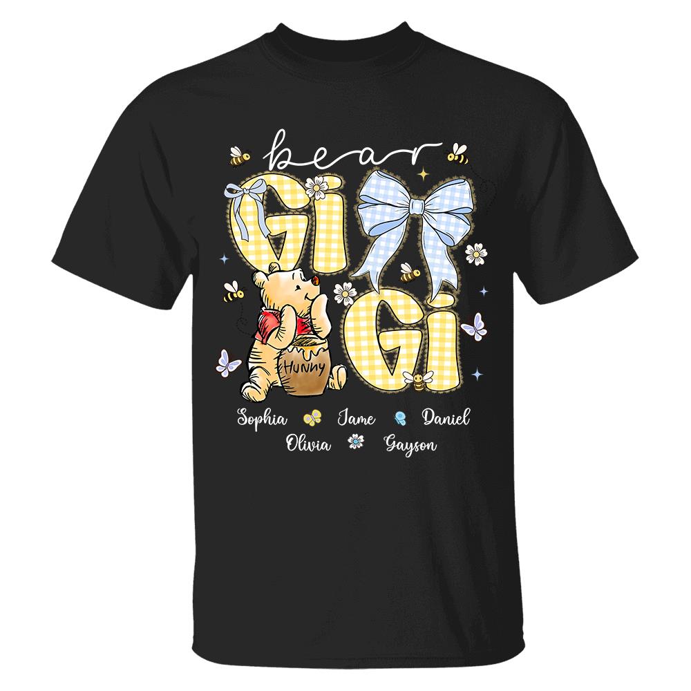 Mama Bear, Personalized Mama Bear Shirt With Bee Kids Name, Best Gift For Mom, Gift For Grandma, Gift For Mother's Day MI209 Hv01