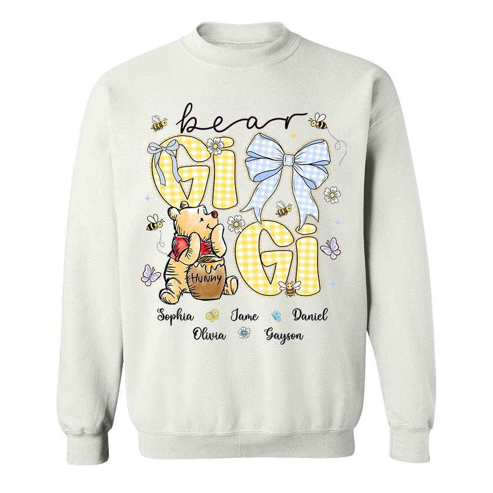 Mama Bear, Personalized Mama Bear Shirt With Bee Kids Name, Best Gift For Mom, Gift For Grandma, Gift For Mother's Day MI209 Hv01