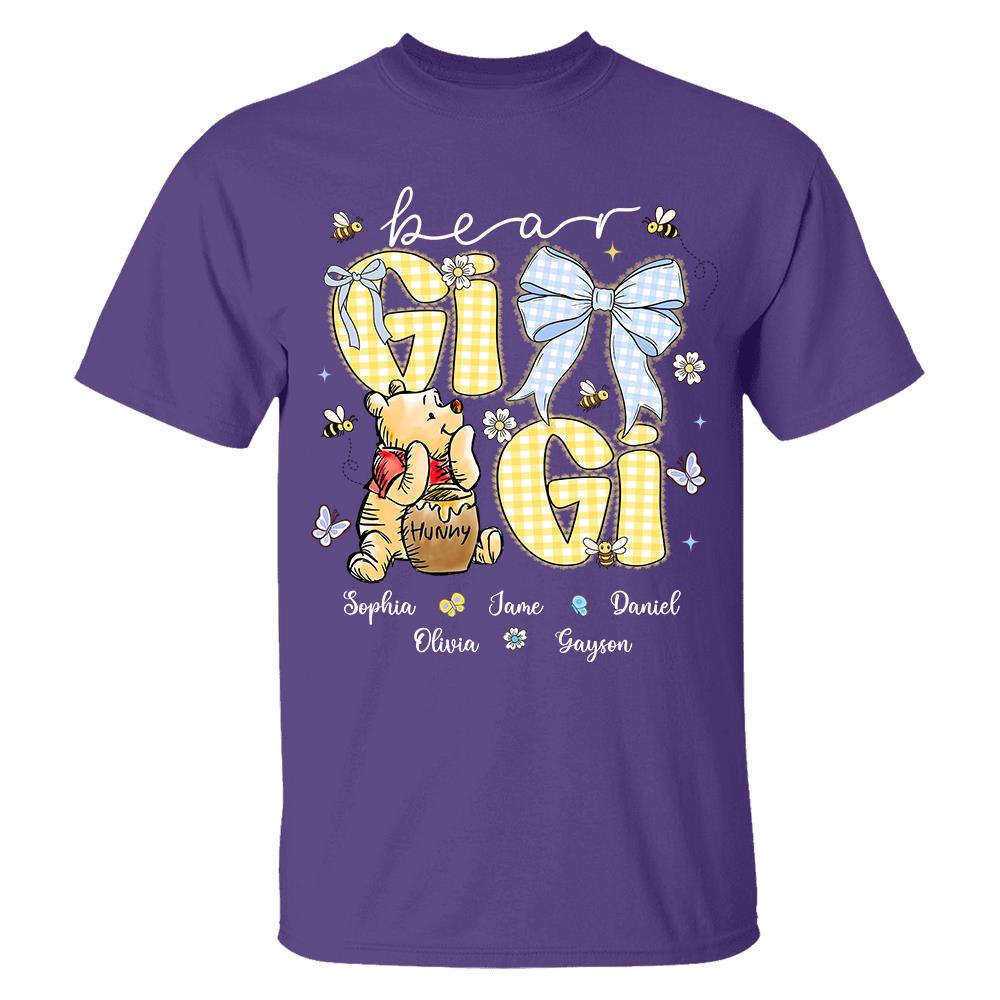 Mama Bear, Personalized Mama Bear Shirt With Bee Kids Name, Best Gift For Mom, Gift For Grandma, Gift For Mother's Day MI209 Hv01