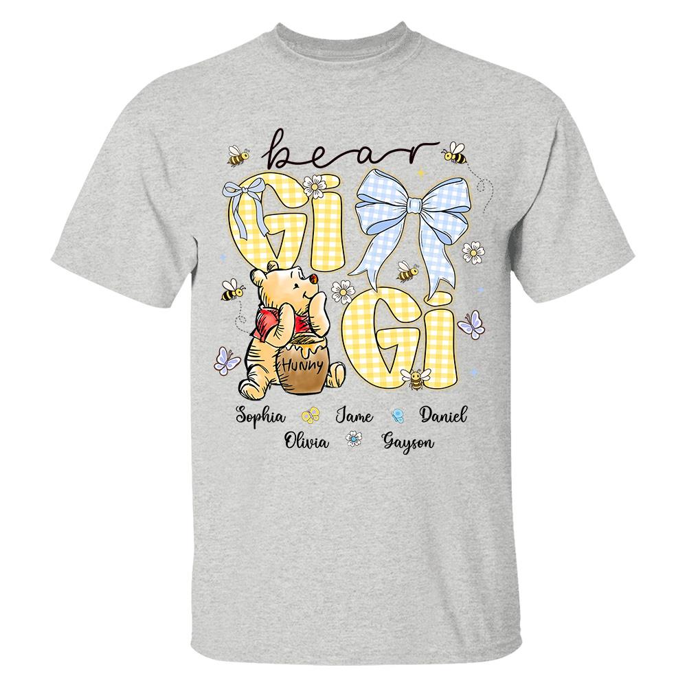 Mama Bear, Personalized Mama Bear Shirt With Bee Kids Name, Best Gift For Mom, Gift For Grandma, Gift For Mother's Day MI209 Hv01