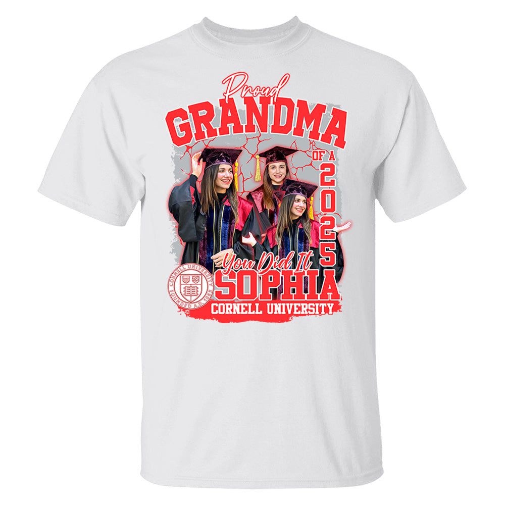 Congratulation Graduation Shirt - Custom Graduation 2025 Shirt, Proud Mom Of A 2025 You Did It - YN2103 Li29