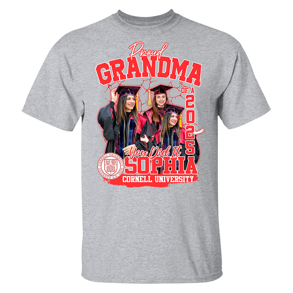 Congratulation Graduation Shirt - Custom Graduation 2025 Shirt, Proud Mom Of A 2025 You Did It - YN2103 Li29