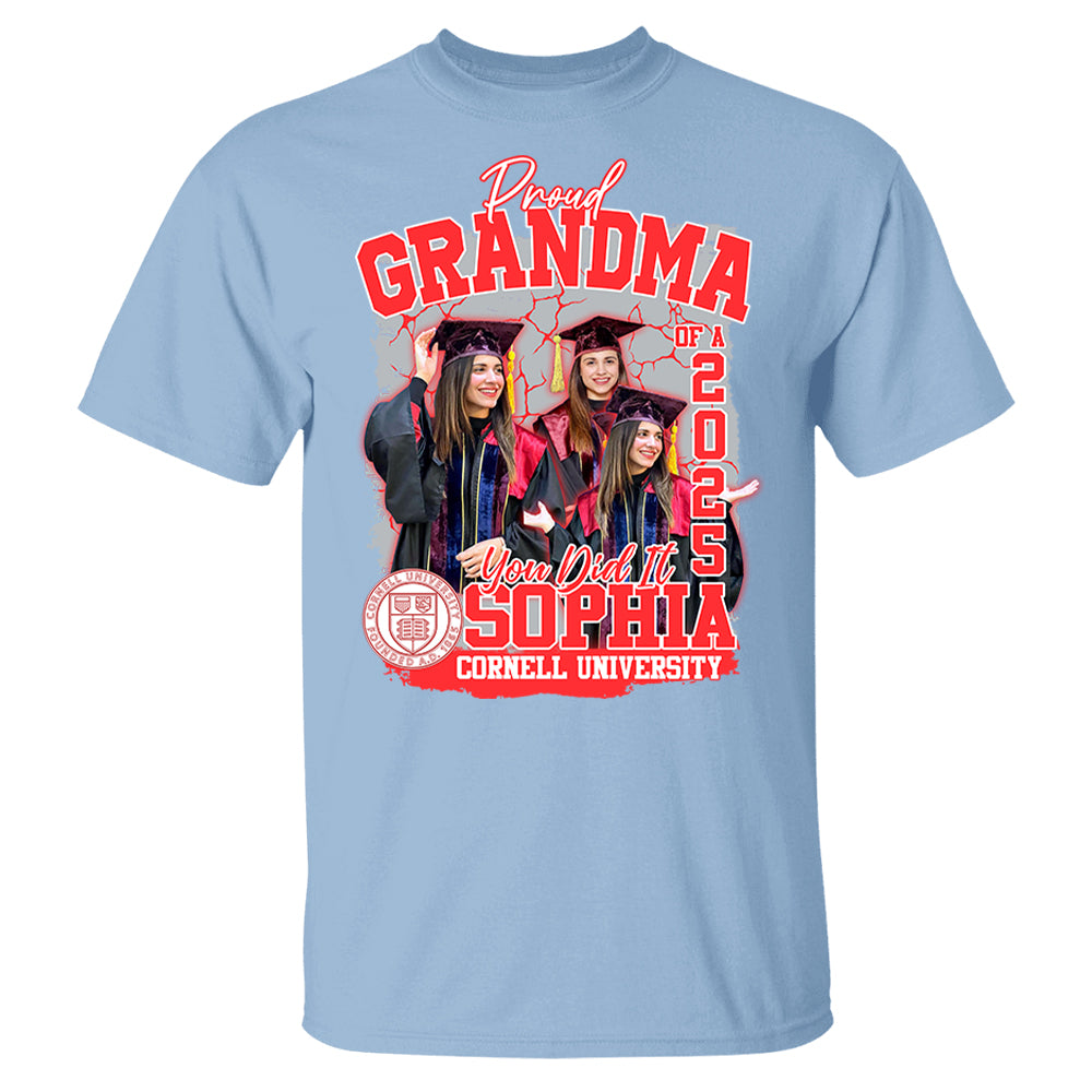 Congratulation Graduation Shirt - Custom Graduation 2025 Shirt, Proud Mom Of A 2025 You Did It - YN2103 Li29