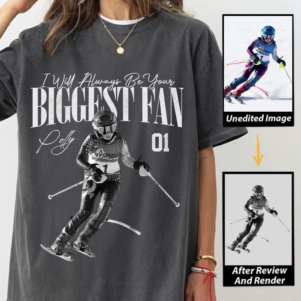 I'll Always Be Your Biggest Fan - Washed Tee Retro Bootleg Shirt For Skiing A2110 Tu24