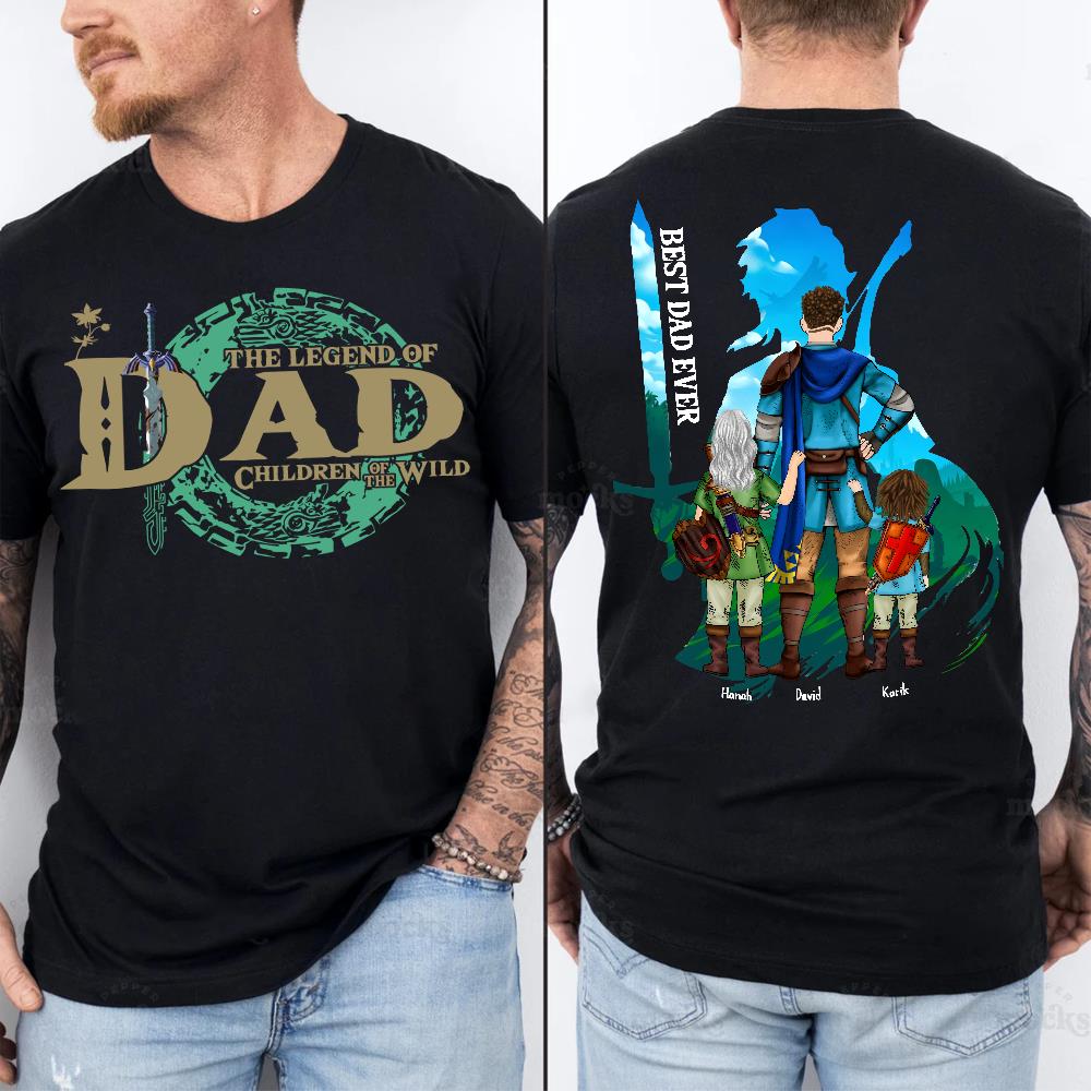 Personalized The Legend of Dad Children Of The Wild - Best Dad Ever Shirt -Father's Day 2024
