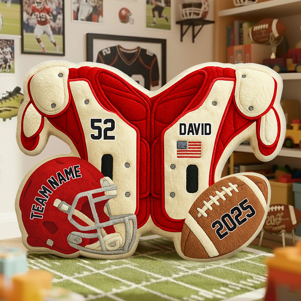 Custom Game Day Jersey Pillow – Personalized Gift For Football Lovers & Players NA04 Li29