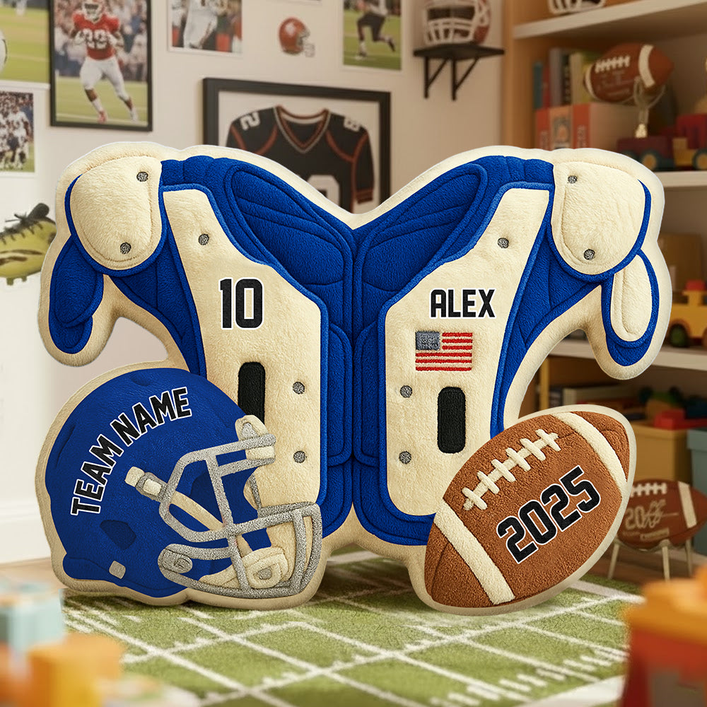 Custom Game Day Jersey Pillow – Personalized Gift For Football Lovers & Players NA04 Li29