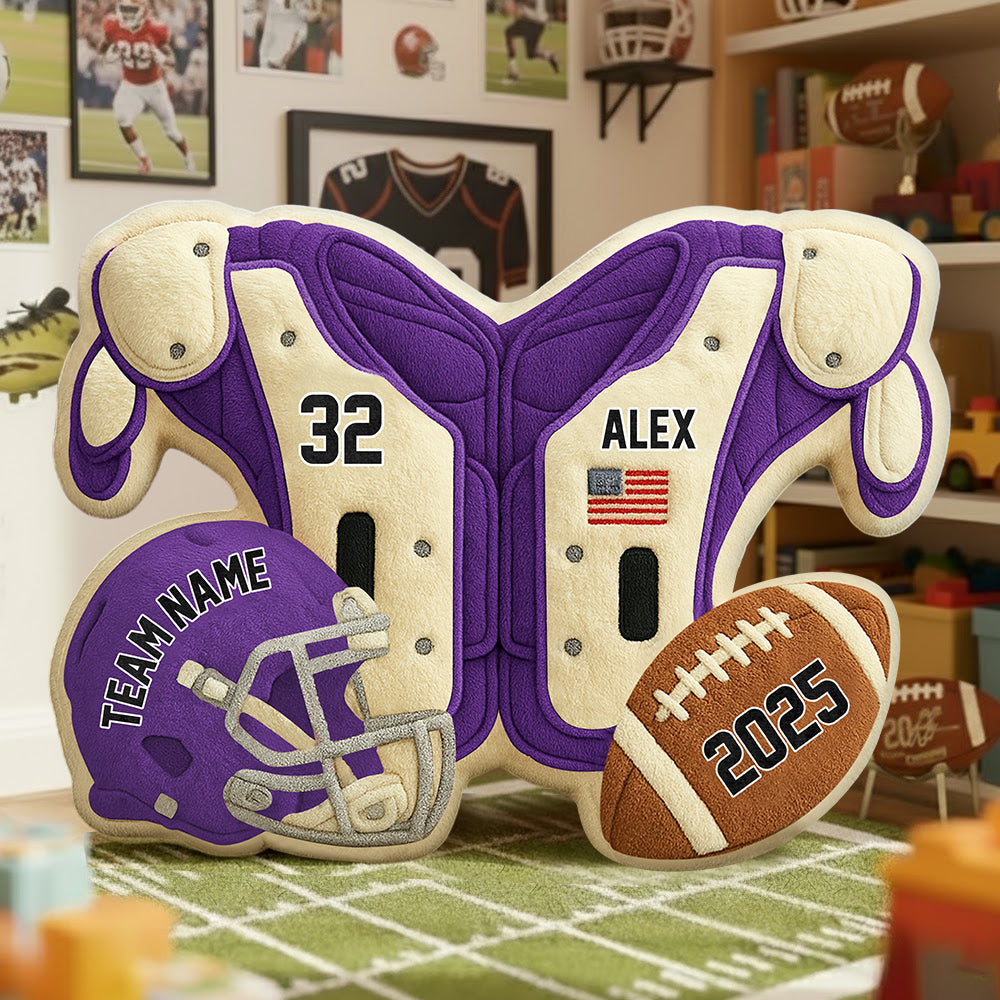 Custom Game Day Jersey Pillow – Personalized Gift For Football Lovers & Players NA04 Li29