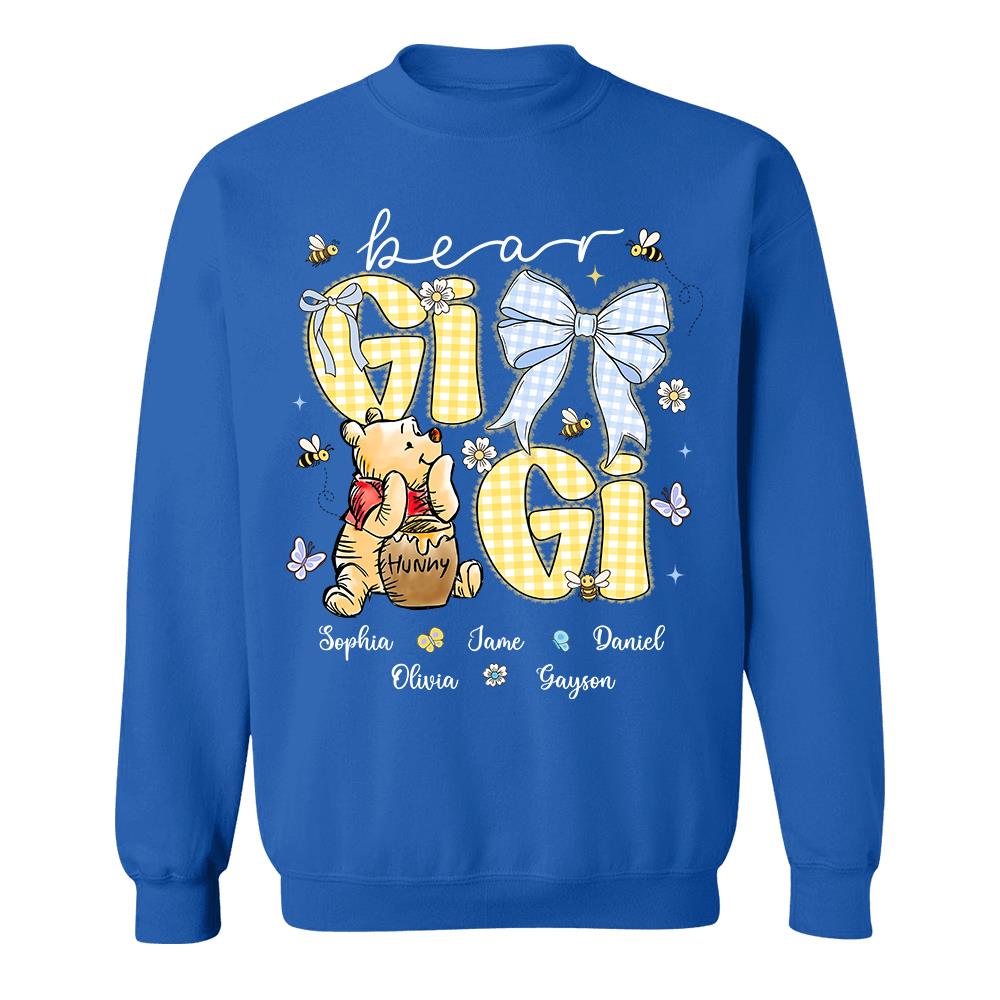 Mama Bear, Personalized Mama Bear Shirt With Bee Kids Name, Best Gift For Mom, Gift For Grandma, Gift For Mother's Day MI209 Hv01