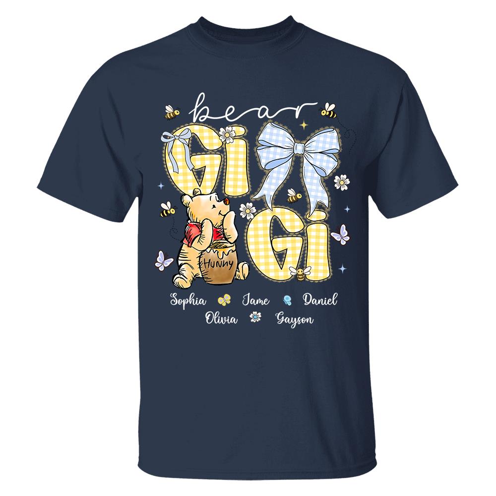 Mama Bear, Personalized Mama Bear Shirt With Bee Kids Name, Best Gift For Mom, Gift For Grandma, Gift For Mother's Day MI209 Hv01