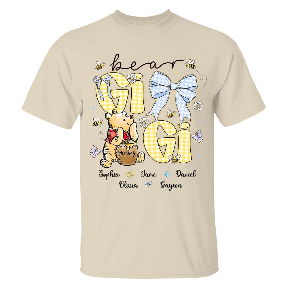 Mama Bear, Personalized Mama Bear Shirt With Bee Kids Name, Best Gift For Mom, Gift For Grandma, Gift For Mother's Day MI209 Hv01