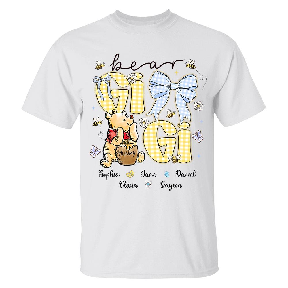 Mama Bear, Personalized Mama Bear Shirt With Bee Kids Name, Best Gift For Mom, Gift For Grandma, Gift For Mother's Day MI209 Hv01