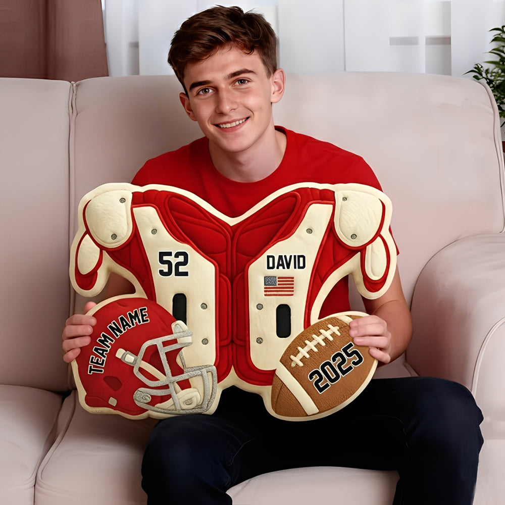 Custom Game Day Jersey Pillow – Personalized Gift For Football Lovers & Players NA04 Li29