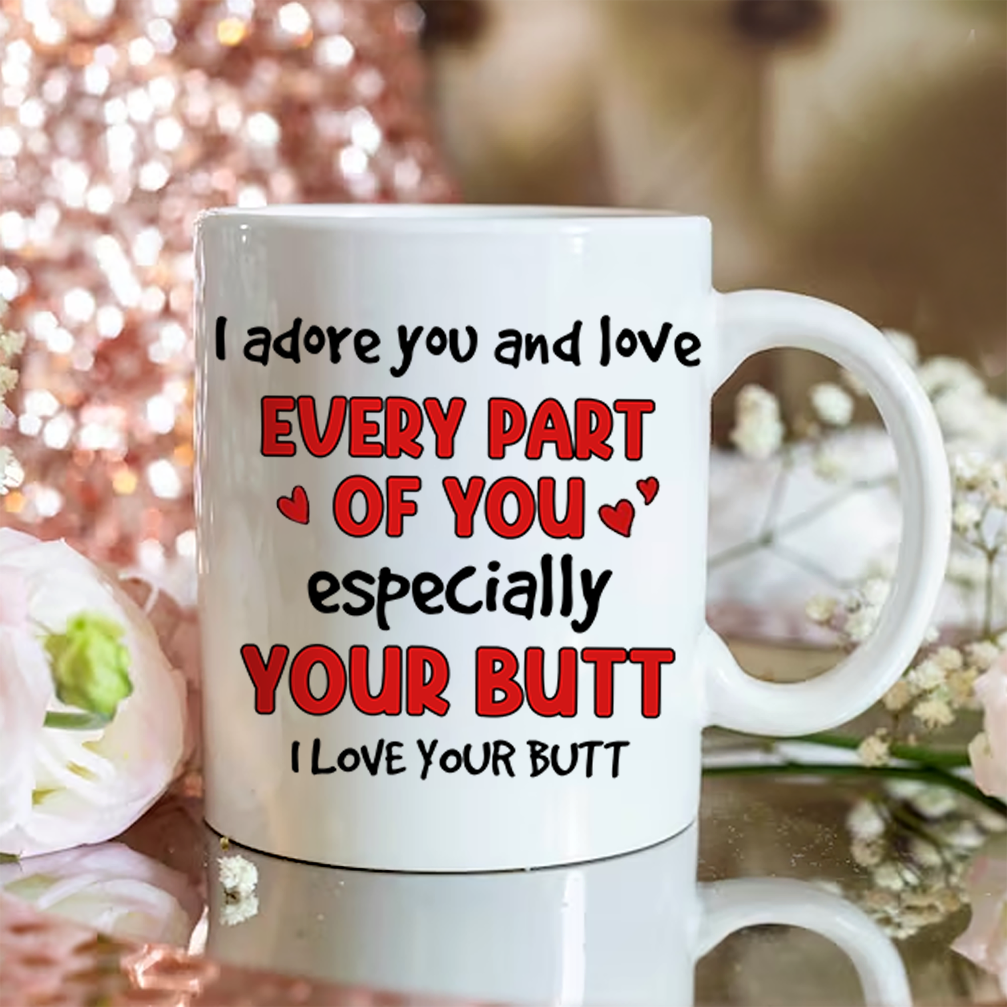 I Adore You, Couple Gift, Personalized Mug, Christmas Funny Couple Mug, Valentine's Gift Pa00