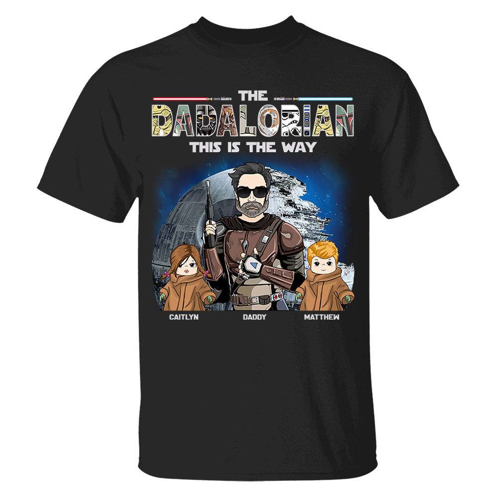 The Dadalorian This Is The Way - Personalized Shirt For Dad Vr3 Do98