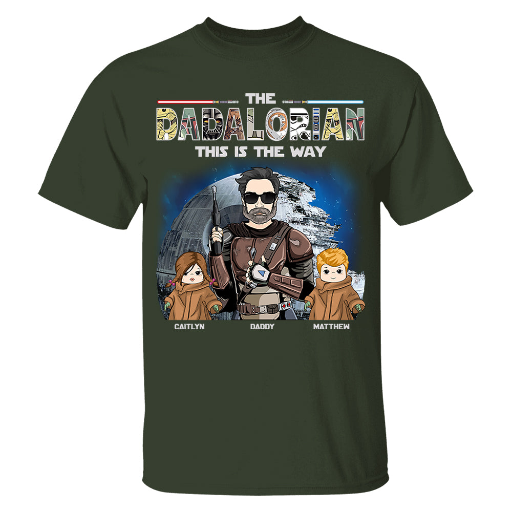 The Dadalorian This Is The Way - Personalized Shirt For Dad Vr3 Do98