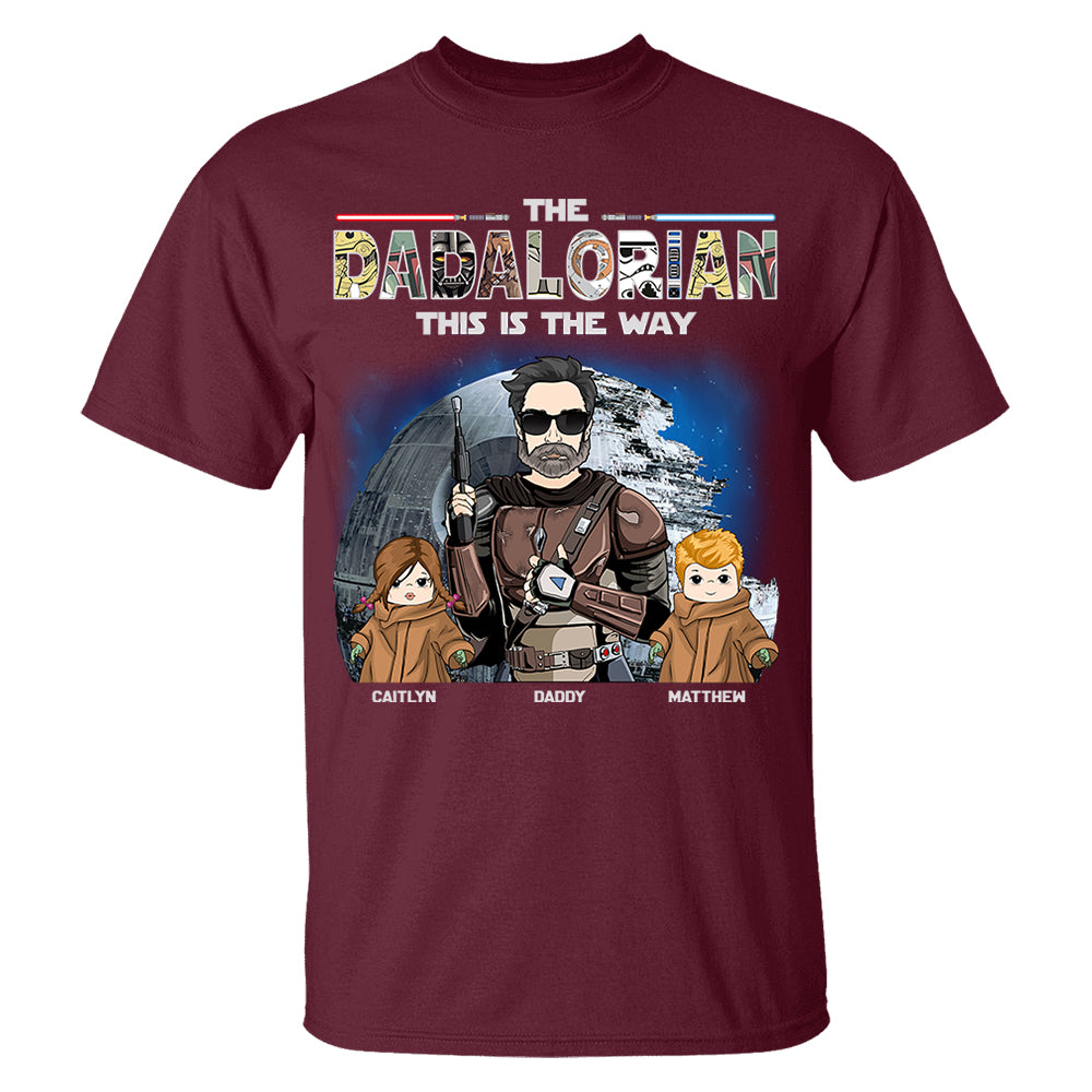 The Dadalorian This Is The Way - Personalized Shirt For Dad Vr3 Do98