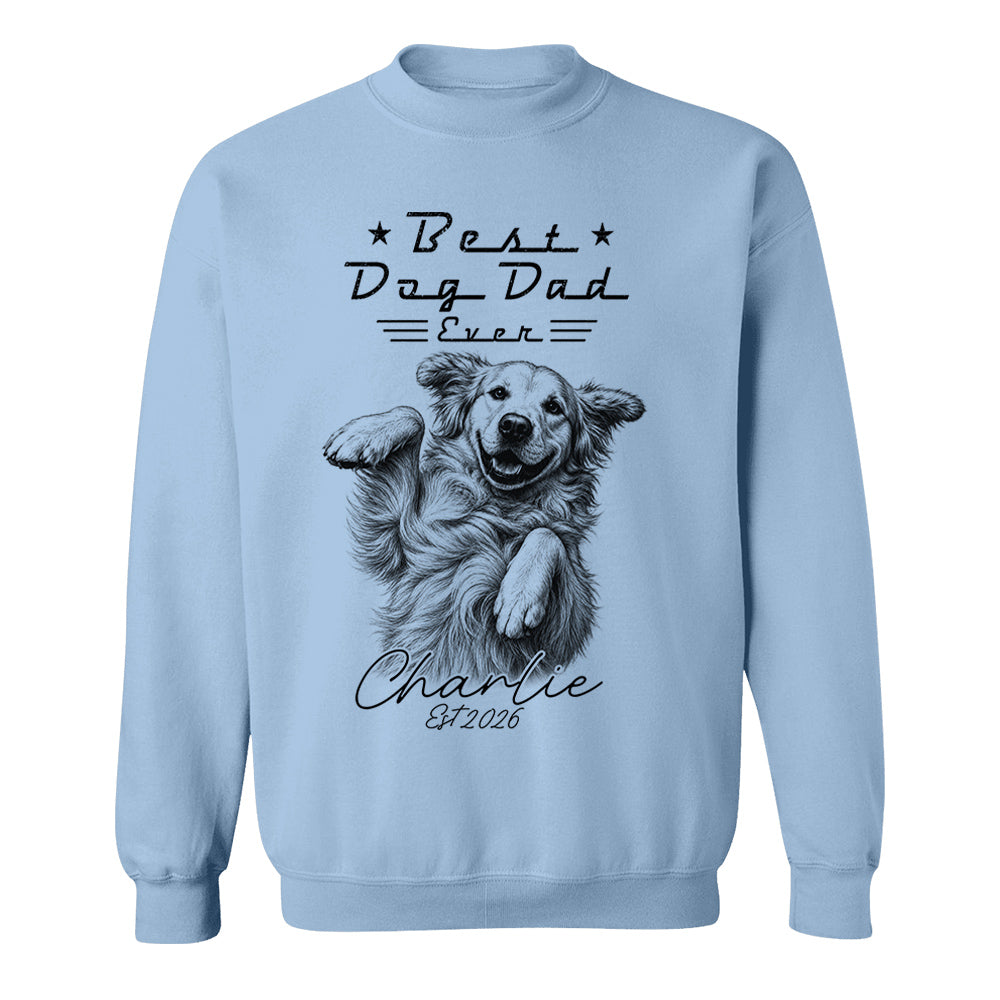 Best Dog Dad Ever, Personalized Dog Dad Shirt, Gift For Dog Lovers, Family Pet Lover Tee, Pet Lover Father's Day Gift T1807 T24