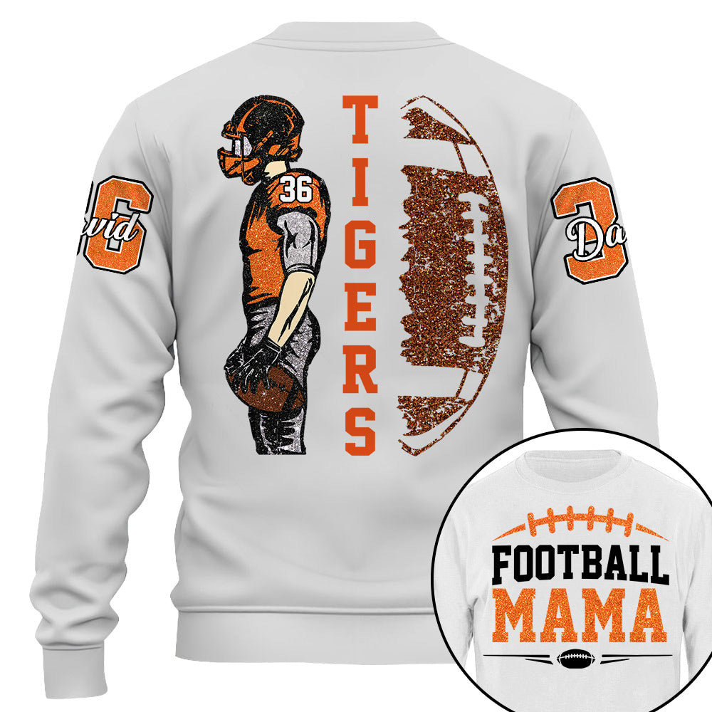 Custom Photo Football Game Day-Personalized Football Shirt - Matching Football Player Tee - Adult Youth Team Name - Sports Cheerleader Shirts - Na02 Li29