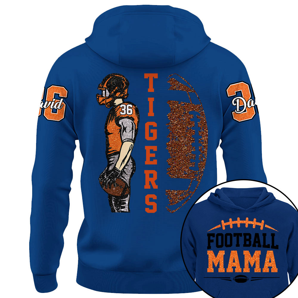 Custom Photo Football Game Day-Personalized Football Shirt - Matching Football Player Tee - Adult Youth Team Name - Sports Cheerleader Shirts - Na02 Li29