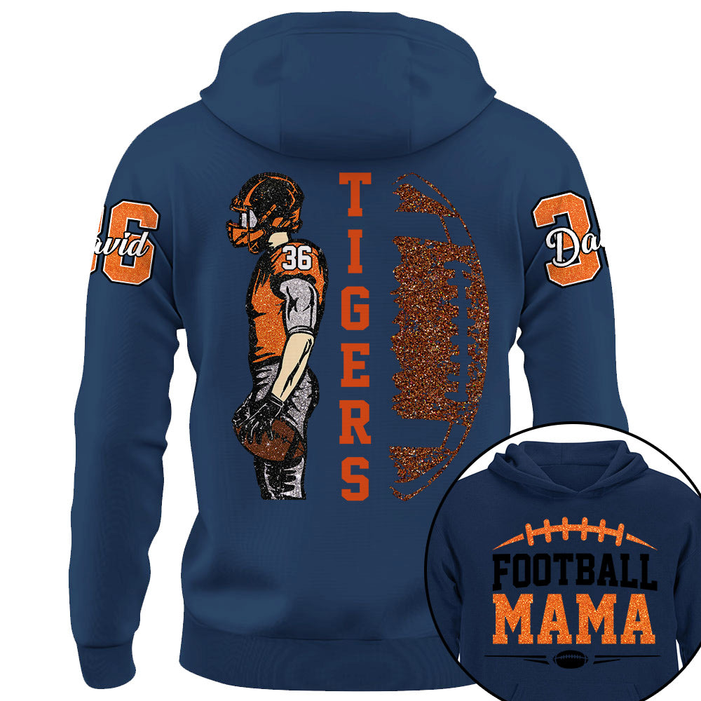 Custom Photo Football Game Day-Personalized Football Shirt - Matching Football Player Tee - Adult Youth Team Name - Sports Cheerleader Shirts - Na02 Li29