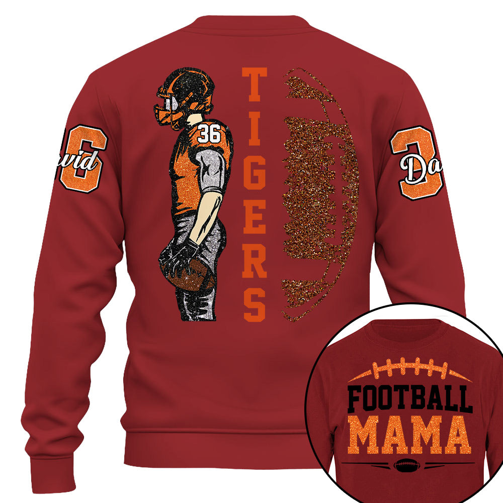 Custom Photo Football Game Day-Personalized Football Shirt - Matching Football Player Tee - Adult Youth Team Name - Sports Cheerleader Shirts - Na02 Li29