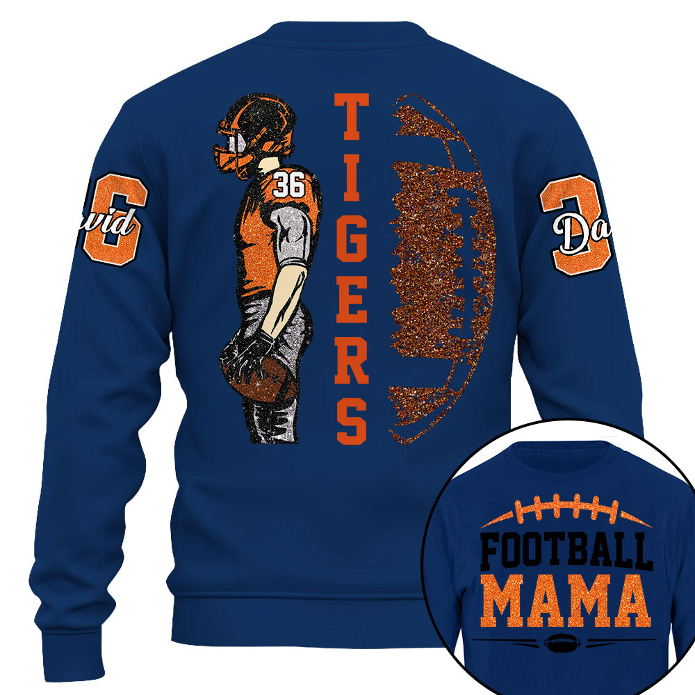 Custom Photo Football Game Day-Personalized Football Shirt - Matching Football Player Tee - Adult Youth Team Name - Sports Cheerleader Shirts - Na02 Li29