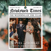 Newlywed Times The Wedding Of The Year - Personalized Acrylic Photo Ornament Nh00