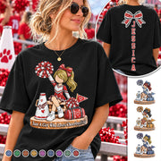 Custom Just A Girl Who Loves Cheerleading Shirt, Cheer Team Senior Night Gift L0411 Hv01