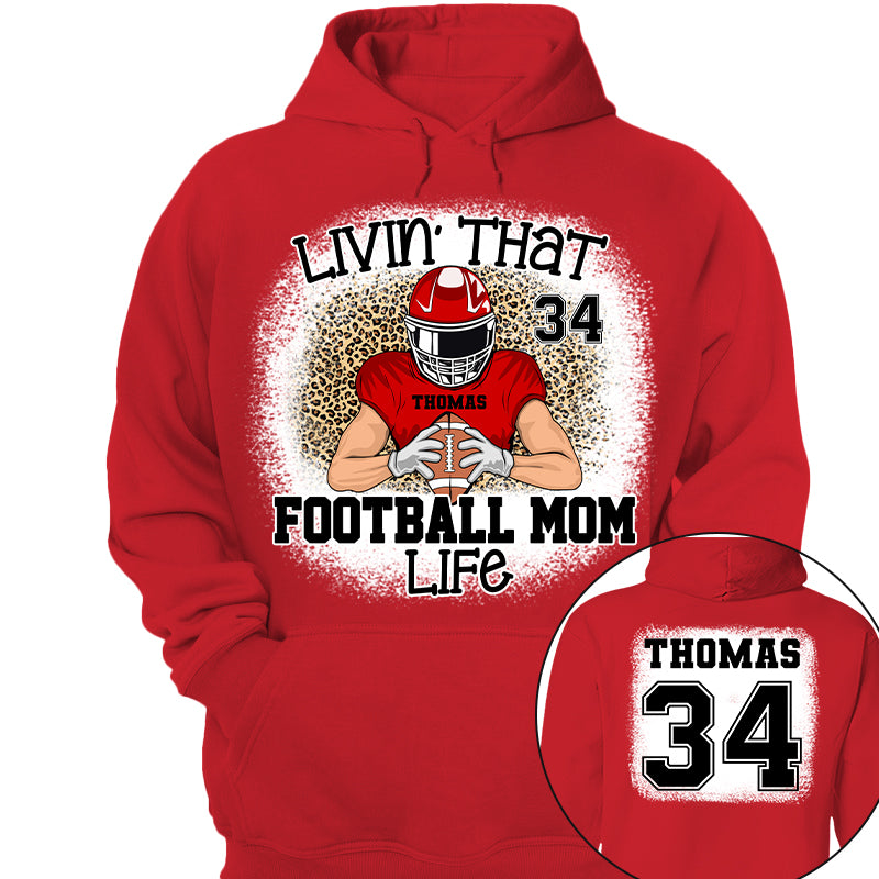 Livin That Football Mom Life Personalized Game Day Shirt Ph99 Tu20-06.08.20226.