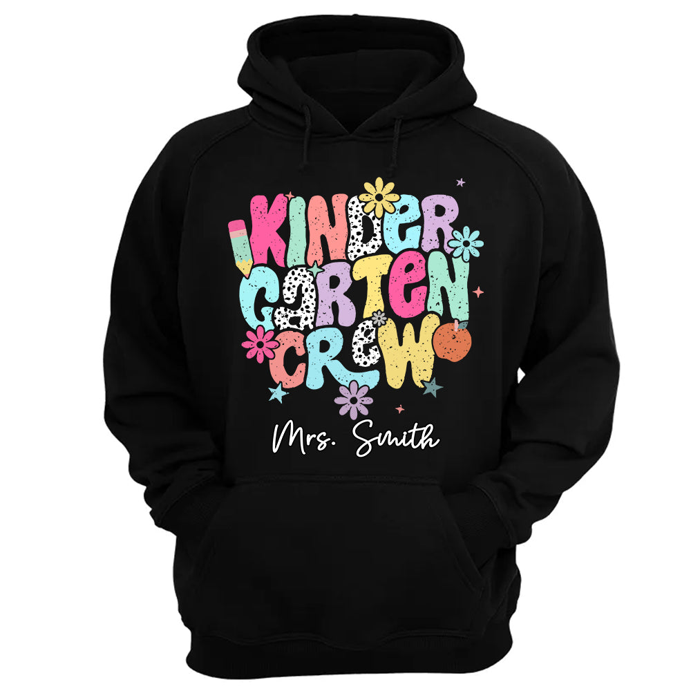 Custom Kindergarten Crew Shirt Teacher Gift, First Day of School T-Shirt