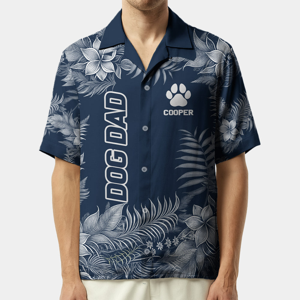 This Human Belongs To, Custom Photo Dog Short Sleeve Silk Shirt, Gift For Dog Lover T1807 Pt99