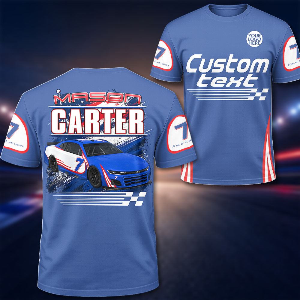 Custom Photo Race Car Polo Shirt - Personalized Shirt For Racing Fan A2110 Pt99